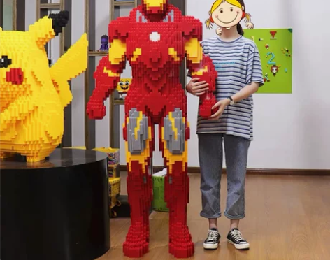 乐高拼装积木玩具颗粒男女孩益智特大钢铁侠超...
