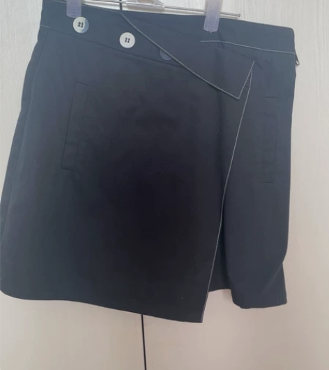 不规则半身裙女夏季2022新款高腰a字裙中...