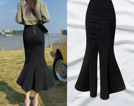 牛仔裙女2022新款春秋夏设计感小众包臀裙...