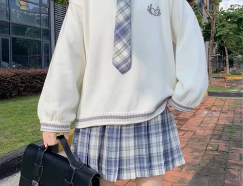 jk制服裙正版日系学院风毛衣套装全套秋冬长...