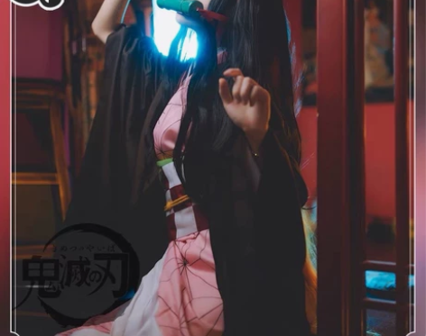 均码【三町目】鬼灭之刃cos服祢豆子灶门祢...