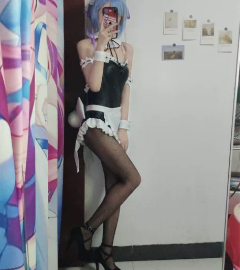 悠窝窝家的蕾姆拉姆兔女郎L码我平时穿的S ...