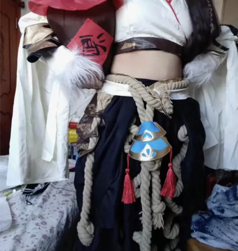 朔月丐萝,悠窝窝家的,l码 衣服假发(状态...