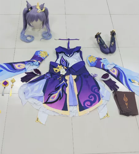 【租】初兽猫原神刻晴cos大全套~ 衣服:...
