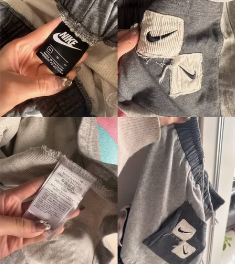 Nike拼接a字半裙，M码 奥莱官店购入，...