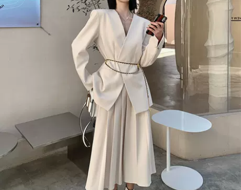 小香风名媛气质港风复古女chic洋气裙子职...