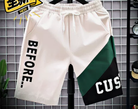 全新包邮夏季五分短裤男百搭休闲潮流宽松沙滩...