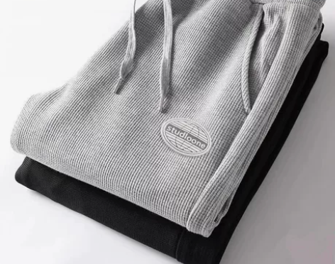 【清仓捡漏～】专柜撤回外贸华夫格卫裤男春秋...