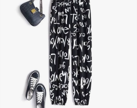 【体感舒适不闷】雅鹿，薄款冰丝雪纺束脚休闲...