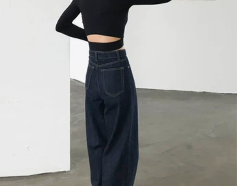 BAYUE八月 高腰显瘦牛仔裤女2019秋...