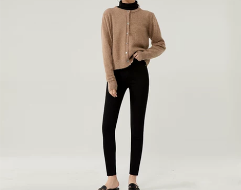 MILEOIT/觅妮黑色牛仔小脚裤女紧身弹...