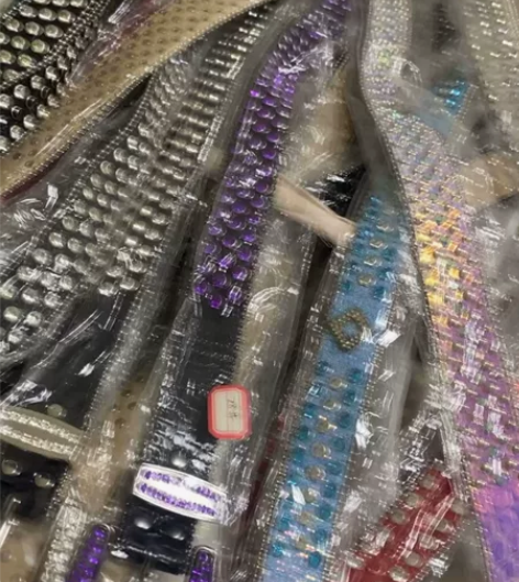 亚文化涩谷辣妹重金属朋克摇滚嬉皮带水钻腰带...