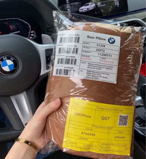原厂宝马通用头枕原装正品4s店礼品头枕腰靠...