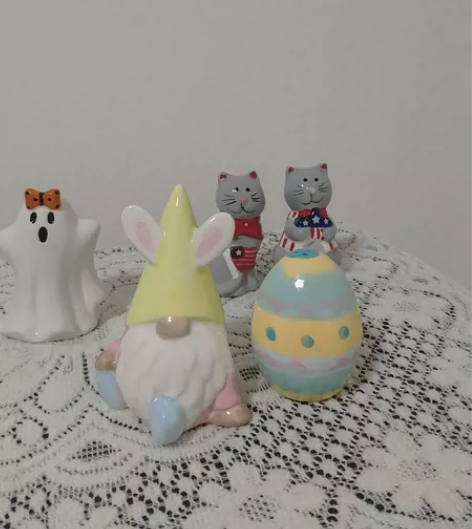 陶瓷精灵,阿飘摆件,小猫陶瓷,5个,26非...