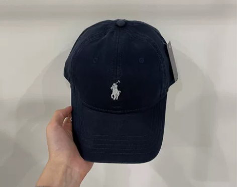 闲置保罗polo纯棉休闲百搭帽子弯檐棒球帽...