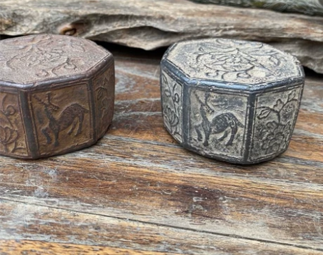 转让在乡下的(一对)石雕小摆件，麻砣，麻线...