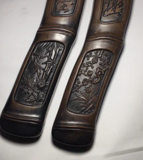 早期开文玩店留下的老货库存铁泥澄泥砚镇纸摆...