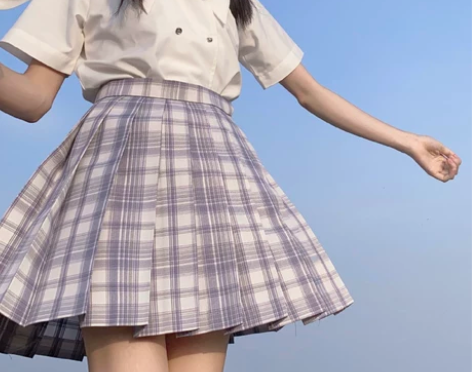 莎莎糖原创失忆症候群jk格裙现货学院风百褶...