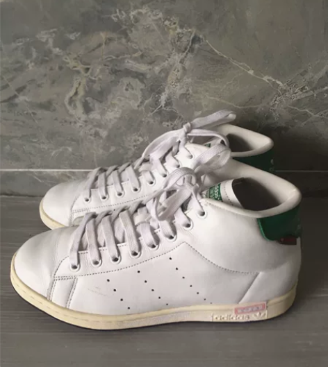 二手正品阿迪40码高帮透气休闲运动鞋 保...