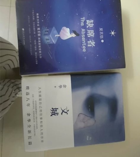 全新书籍，缺席者(上下集，2本)，文城1本...