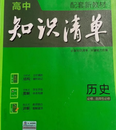 高中历史知识清单，新教材，就写了一两个字，...