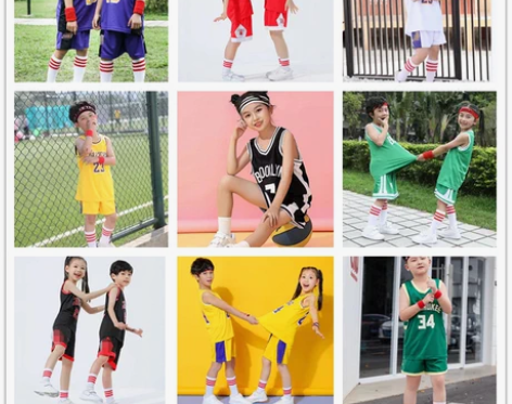 夏季儿童篮球服套装男童科比24号球衣打底女...