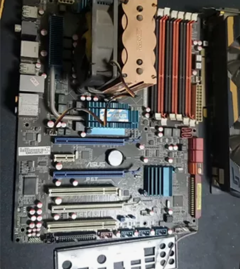 华硕p6t主板加l5639加索泰gtx65...