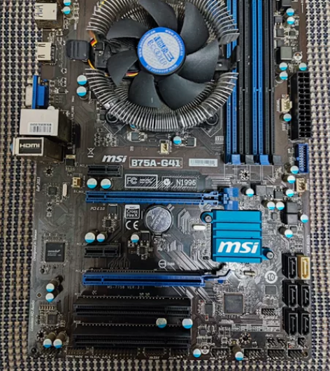 板u套装，微星 B75主板+intel i...