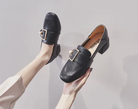 全新39码英伦风单鞋女鞋2020新款春款方...