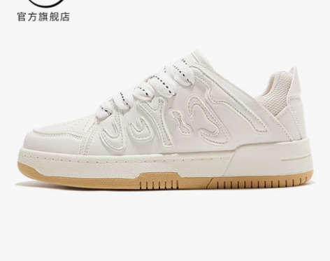 feiyue/飞跃厚底小白鞋女2023春季...