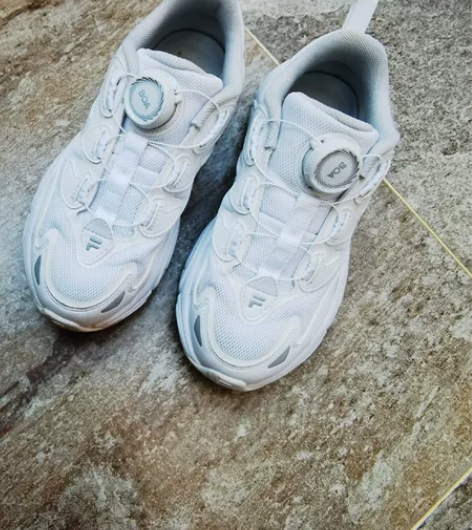 斐乐童鞋2022款 白色男女同款 旋扣松紧...