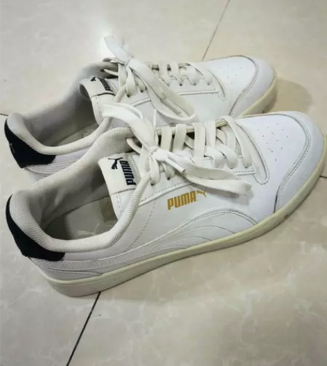 PUMA彪马 新款春秋季小白鞋 低帮蓝尾休...