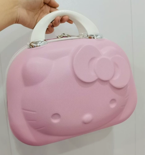 全新！KT猫手提行李箱化妆包化妆箱手提包小...