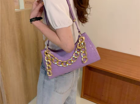 转卖包包女2022夏新款潮时尚百搭鳄鱼纹个...