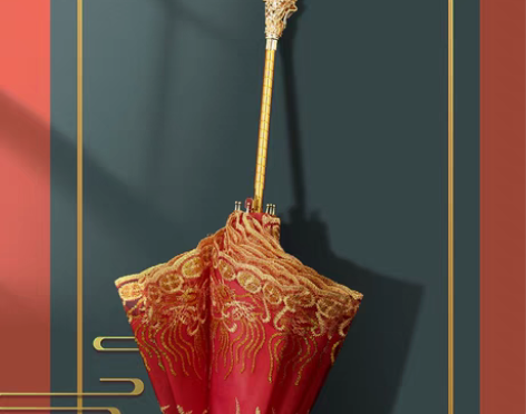 转卖【国庆价】结婚红伞婚伞新娘伞婚庆中式出...