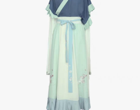 转卖【两色入 粉蓝/青绿】初露 花朝记汉服...