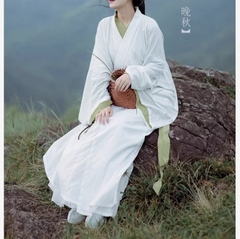 【清澄渡】空山  晚秋 直裾 魏晋 汉服 ...