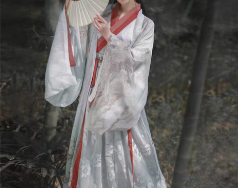 转卖银狐魏晋风汉服古装仙女广袖流仙裙中国风...