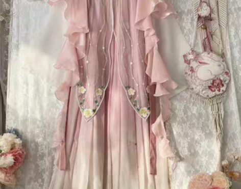 转卖玉术原创汉服女【春亦如期】齐胸襦裙对襟...