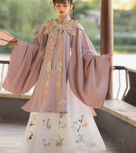 正版汉服出租｜玉术原创汉服女明制立领斜襟长...