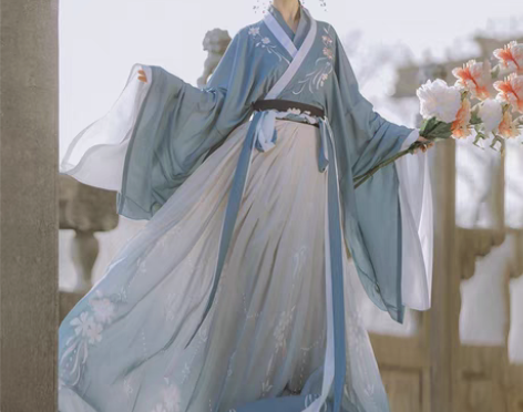 包邮【出】桔屿梧桐落原创汉服女魏晋风交领大...