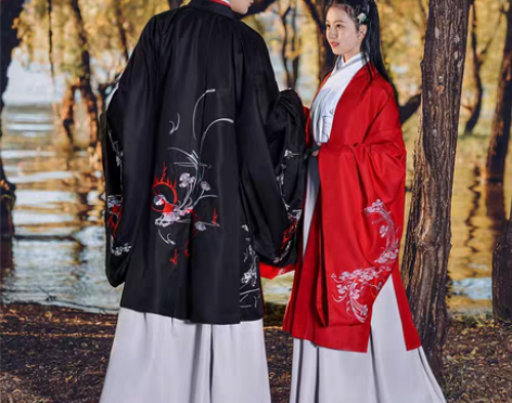 转卖如梦霓裳汉服男装情侣装大袖衫大氅冥鹿兮...