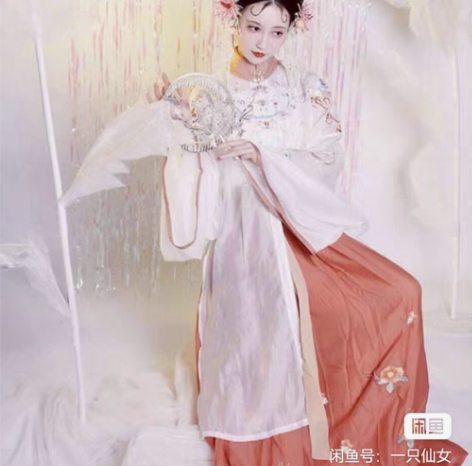 包邮黎落阁立领对襟绣花明制长衫汉服 M码 ...