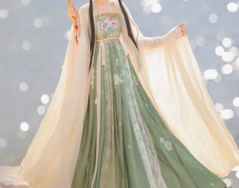 转卖【春有约】茗月萱唐制诃子裙汉服女大袖衫...