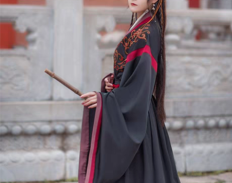 转卖如梦霓裳汉服女交领襦裙问君晋制非古装刺...