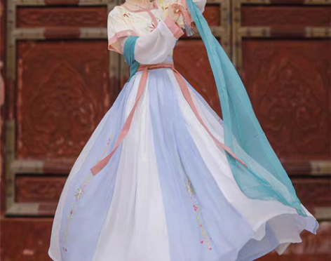 转卖妃亦坊原创汉服女【琳琅】坦领半臂三件套...