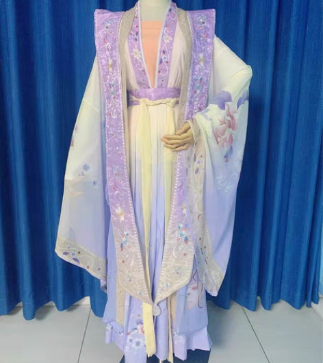 包邮宋制霞帔汉服五件套+发冠套装出租 全新...