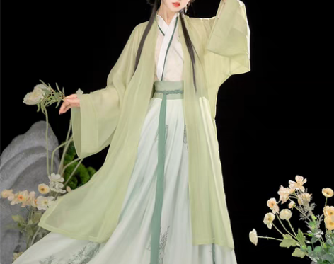 转卖【狂暑季价】原创宋制汉服女中国风交领齐...