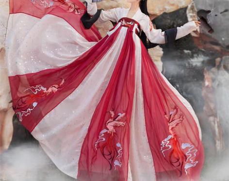 转卖凤母正品原创汉服女改良中国风齐胸襦裙套...