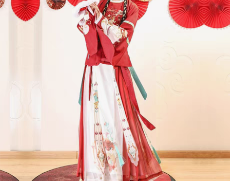 包邮【出】都城南庄阿年百迭裙褶裙过年拜年汉...